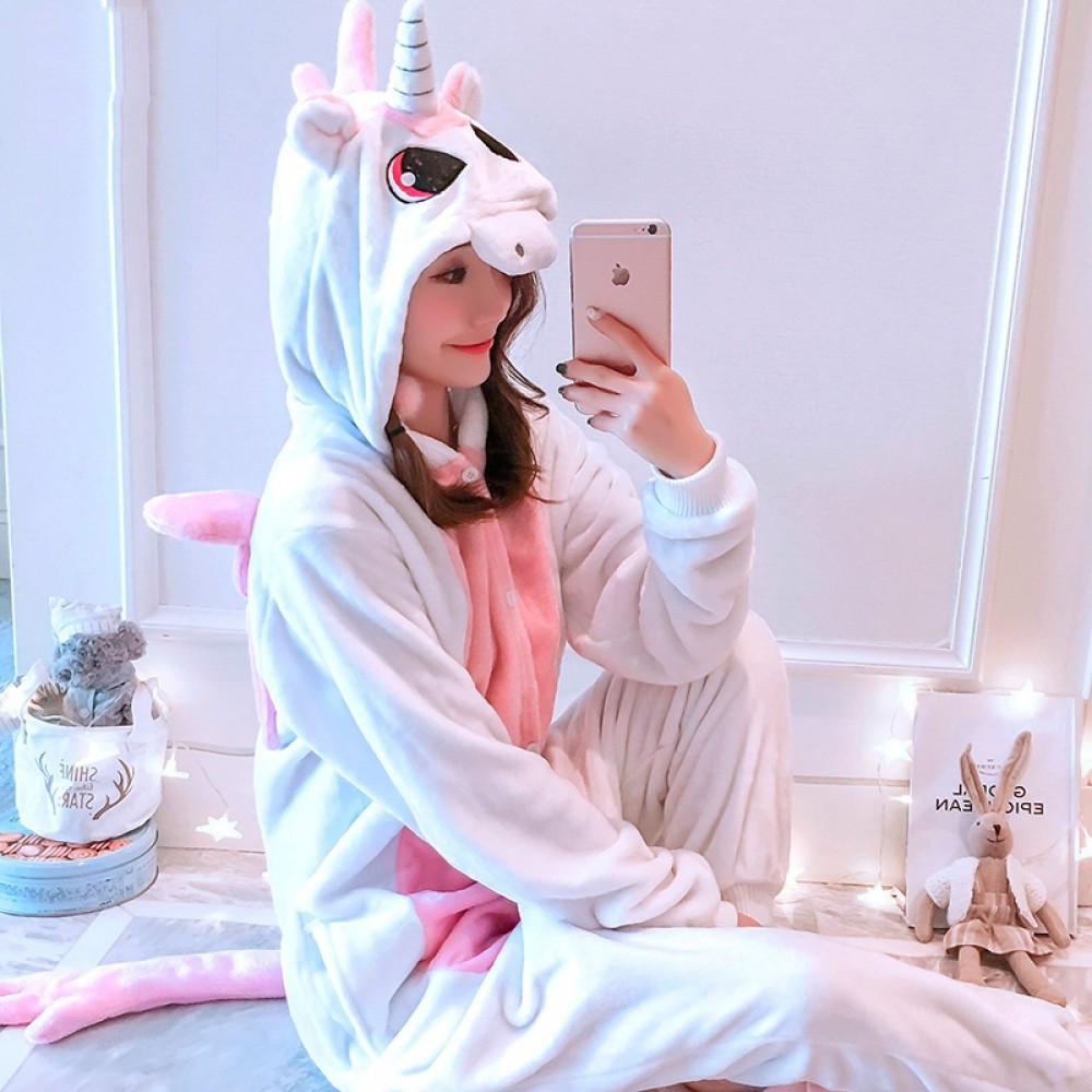 Pink Unicorn Onesie for Adults Animal Onesies Halloween Costumes