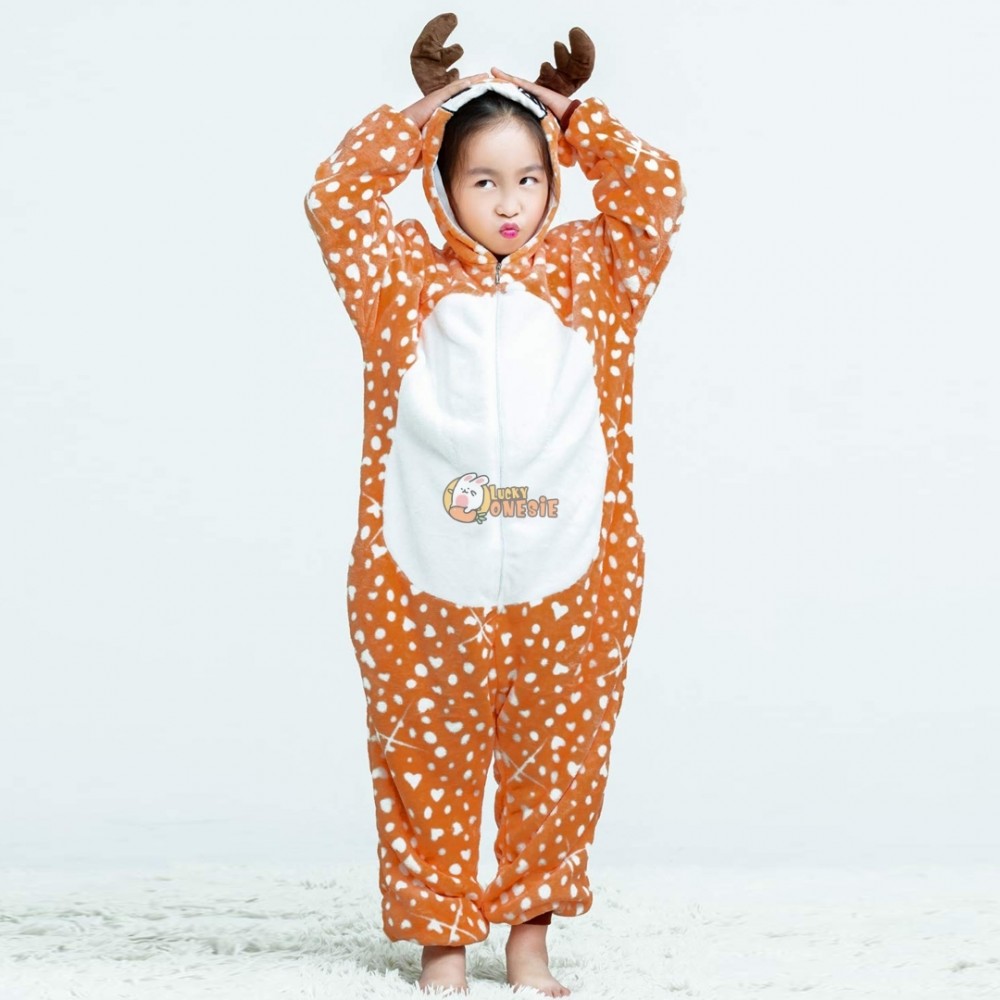 Deer Onesie for Adult & Kids Matching Family Animal Onesies Halloween  Costumes 