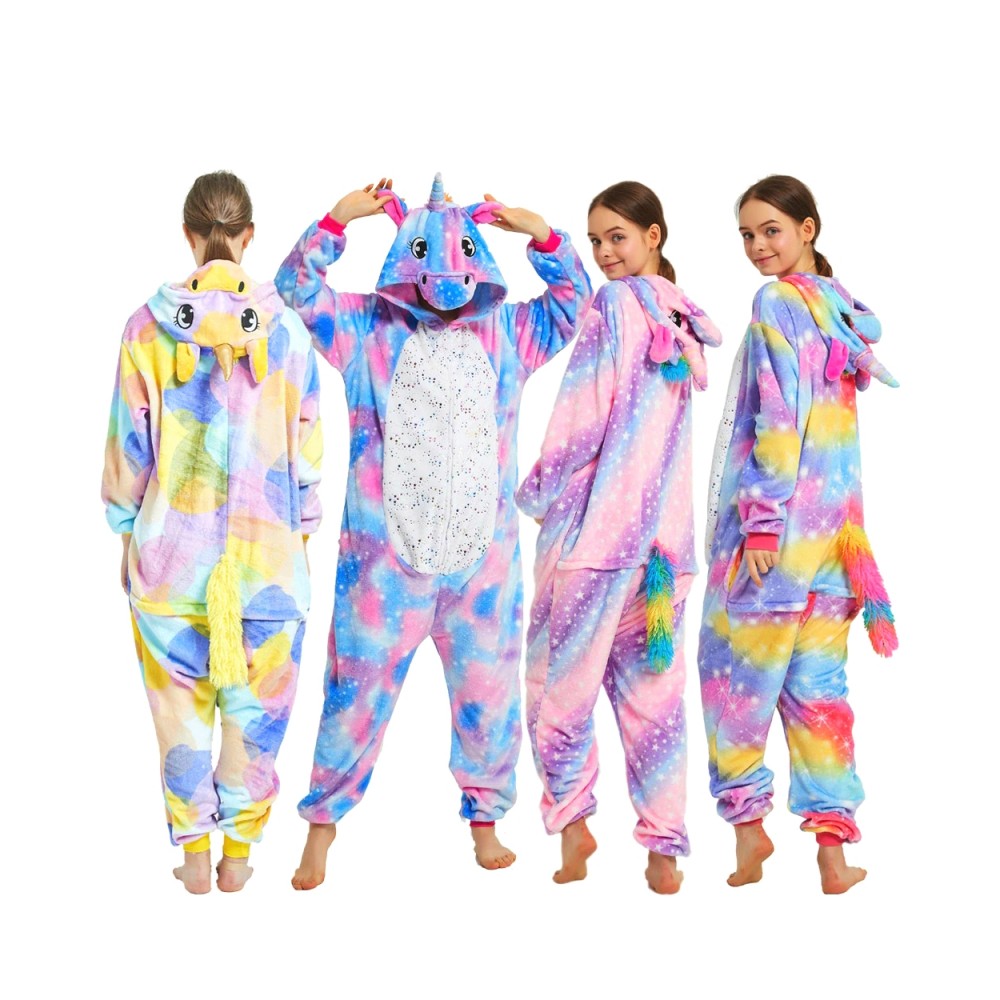 Cute Unicorn Onesie Adult Flannel Pajamas Halloween Costumes