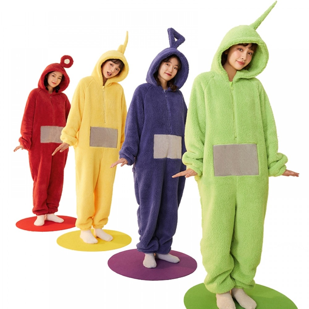 Teletubbies Onesie Pajamas for Adults Unisex Halloween Costumes