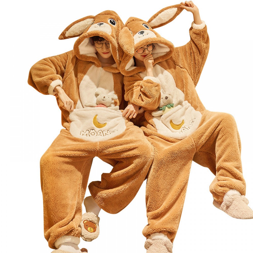 Kangaroo Onesie Matching Pajamas For Couples Christmas Pjs