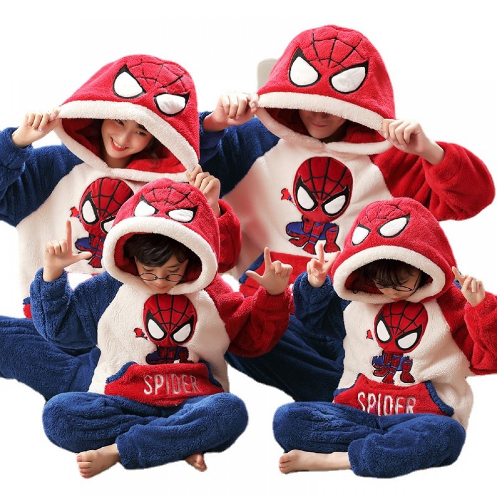 Spider Man Matching Family Christmas Pajamas Set Holiday Pjs