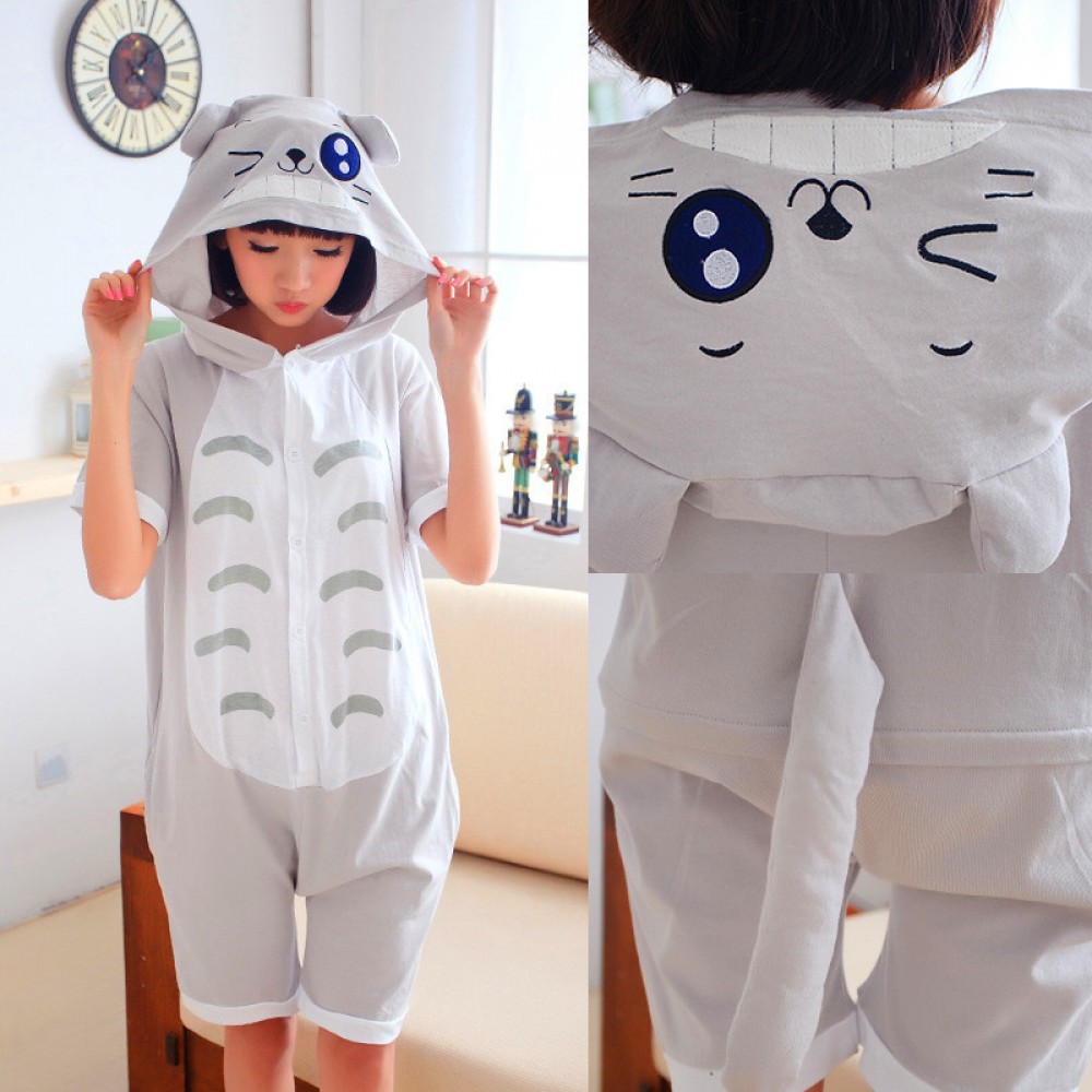 Totoro Onesie Pajamas for Adult & Teens Short Sleeve Summer