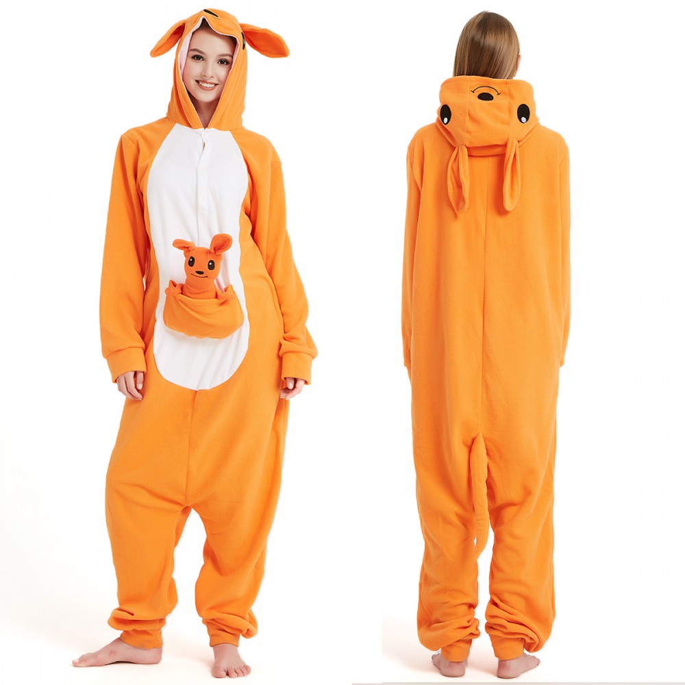 Kangaroo Onesie Pajamas for Adult & Teens Animal Onesies