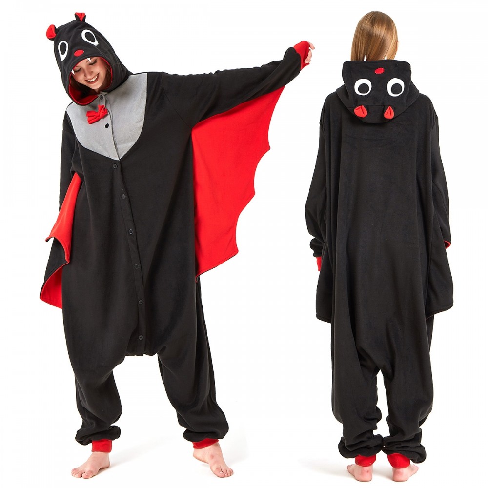 Bat Onesie Pajamas for Adult & Teens Animal Onesies