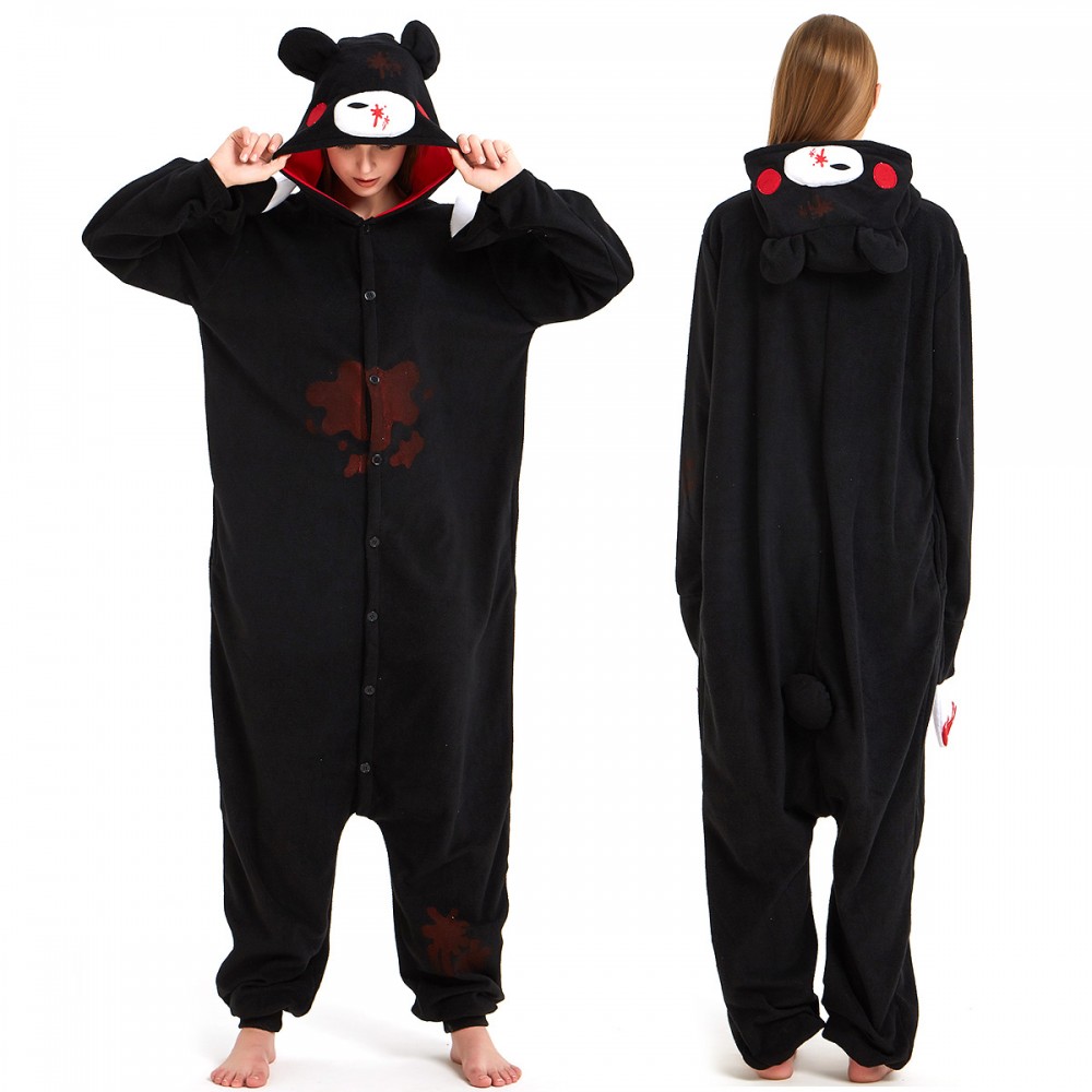 Black Gloomy Bear Onesie Pajamas for Adult & Teens Animal Onesies