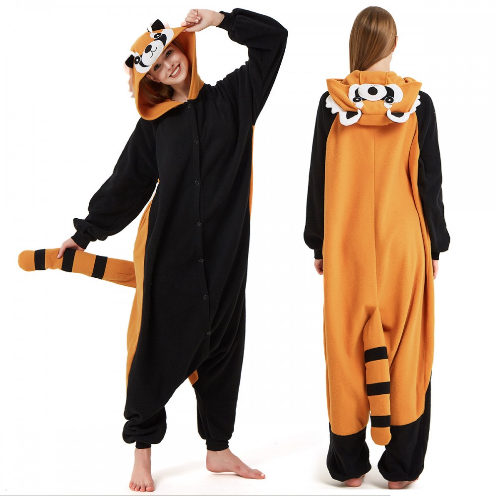 Red Panda Onesie Pajamas for Adult & Teens Animal Onesies 