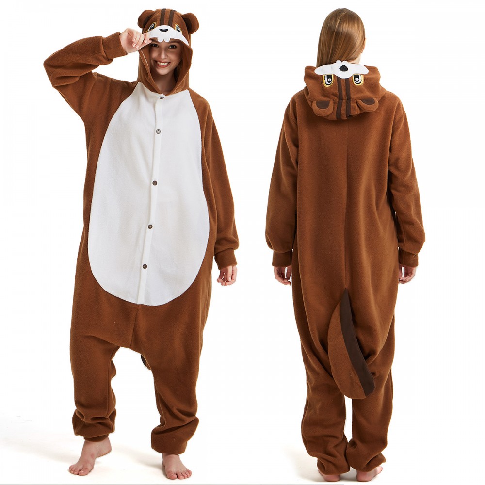 Squirrel Onesie Pajamas for Adult & Teens Animal Onesies