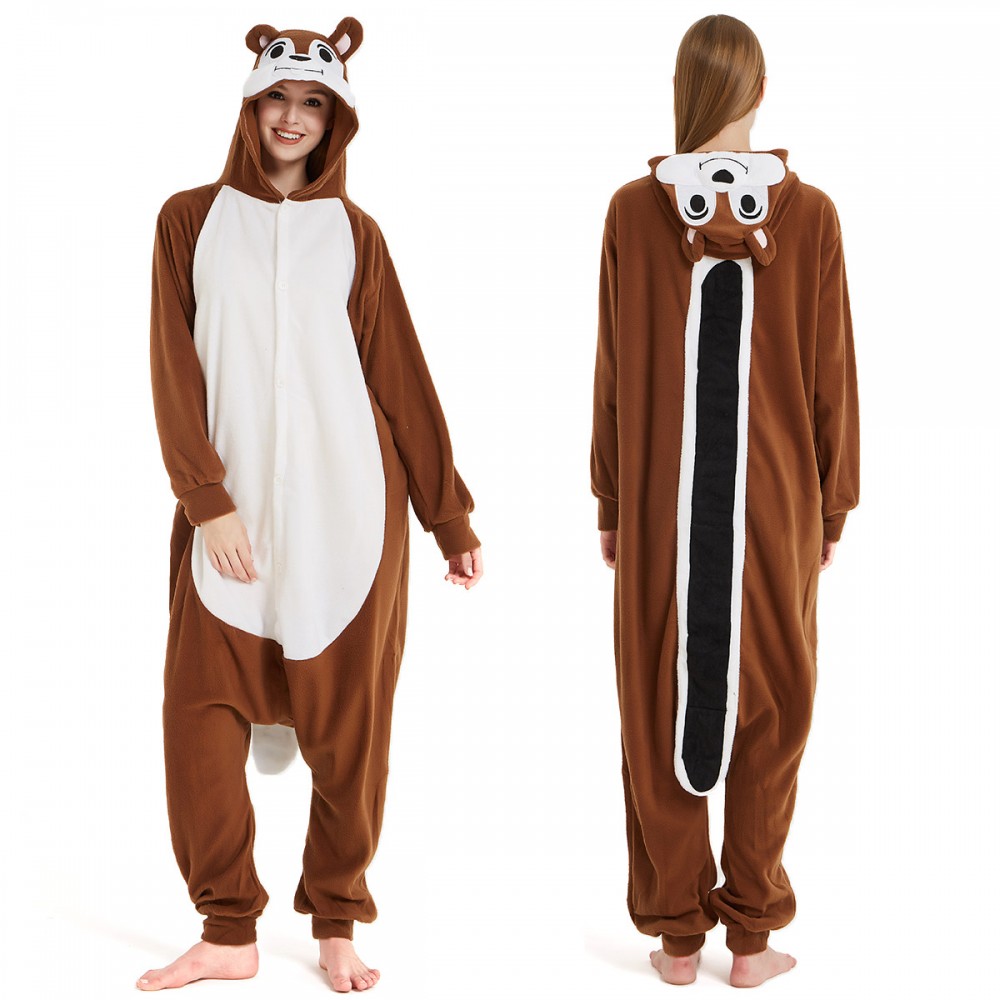 Chipmunk Onesie Pajamas for Adult & Teens Animal Onesies