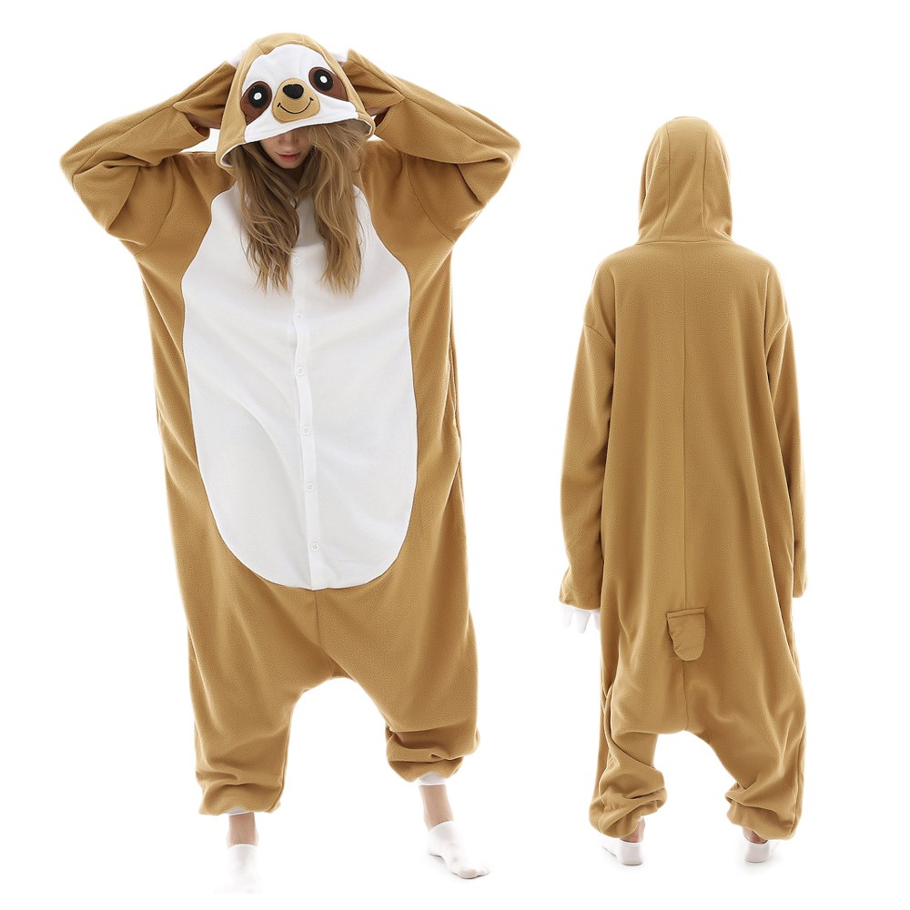 Sloth Onesie Pajamas for Adult & Teens Animal Onesies