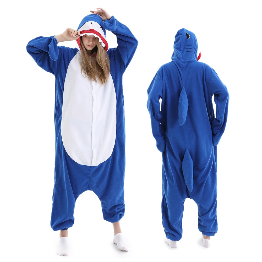 Shark Onesie Pajamas for Adult & Teens Animal Onesies