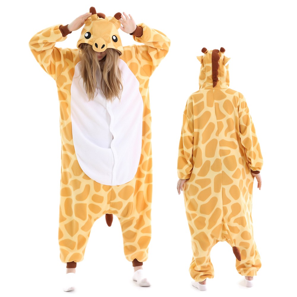 Giraffe Onesie Pajamas for Adult & Teens Animal Onesies