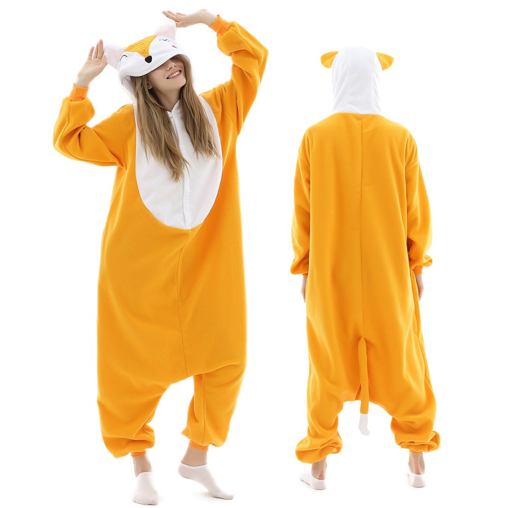 Fox Onesie Pajamas for Adult & Teens Animal Onesies