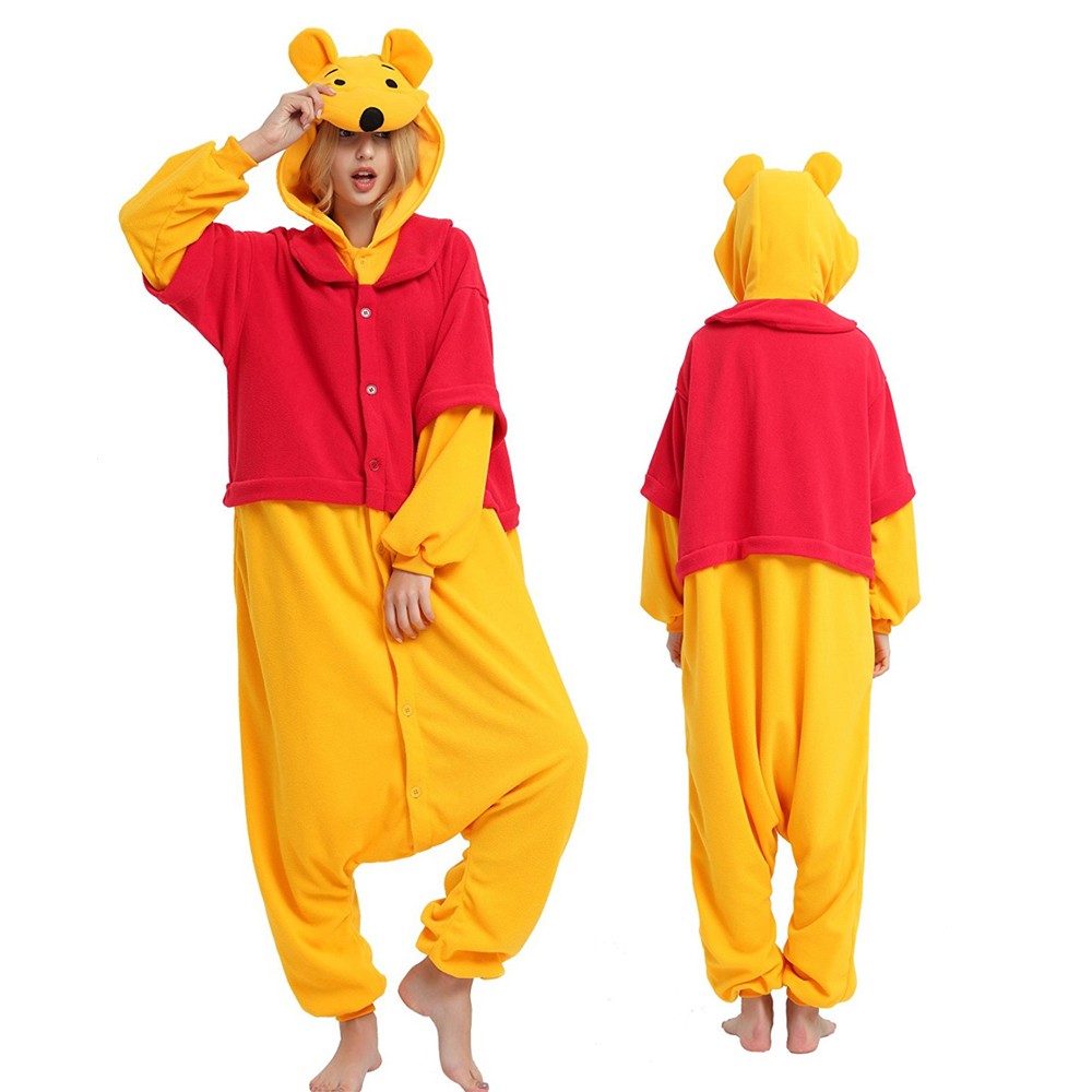 Winnie the Pooh Onesie Pajamas for Adult & Teens Animal Onesies