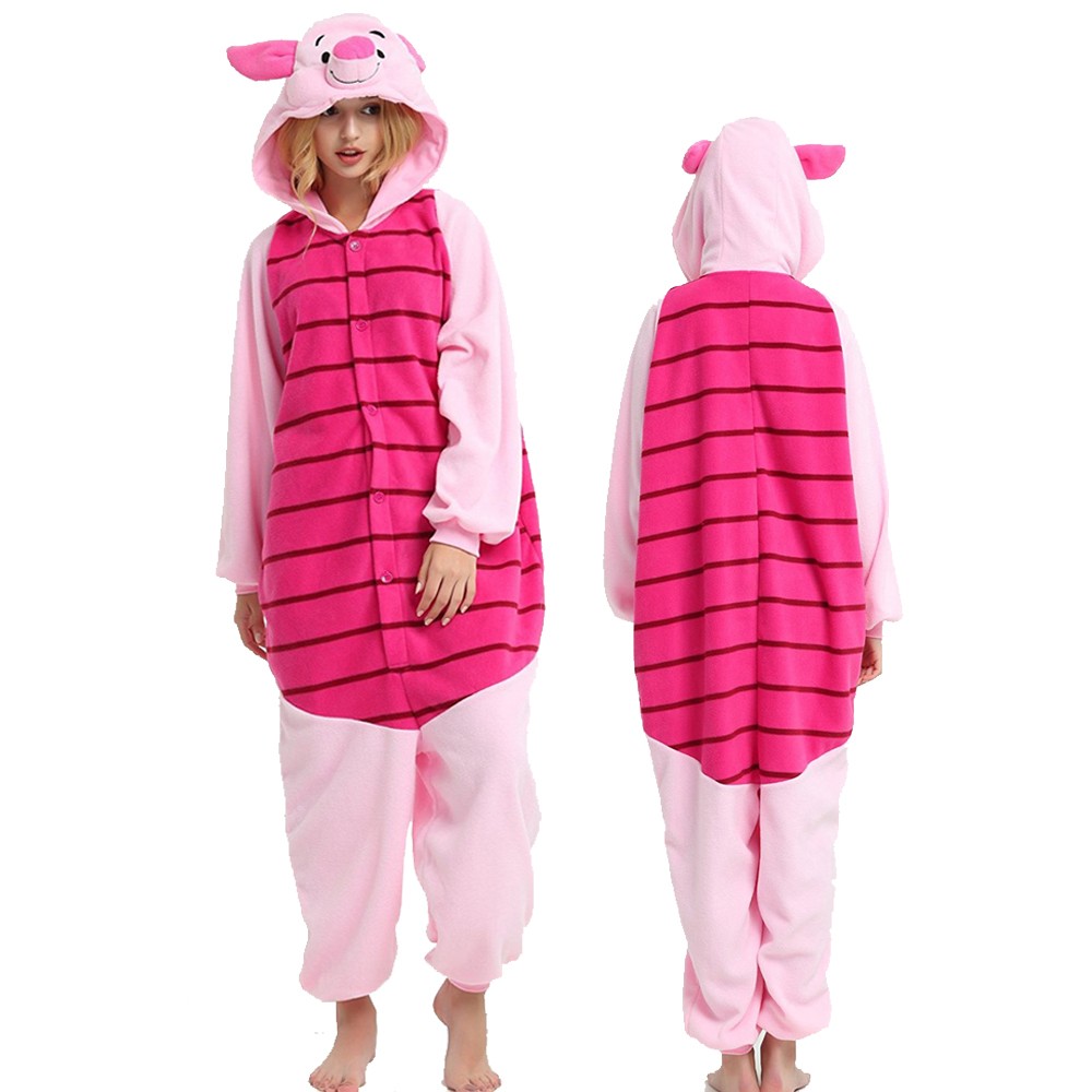 Piglet Onesie Pajamas for Adult & Teens Animal Onesies