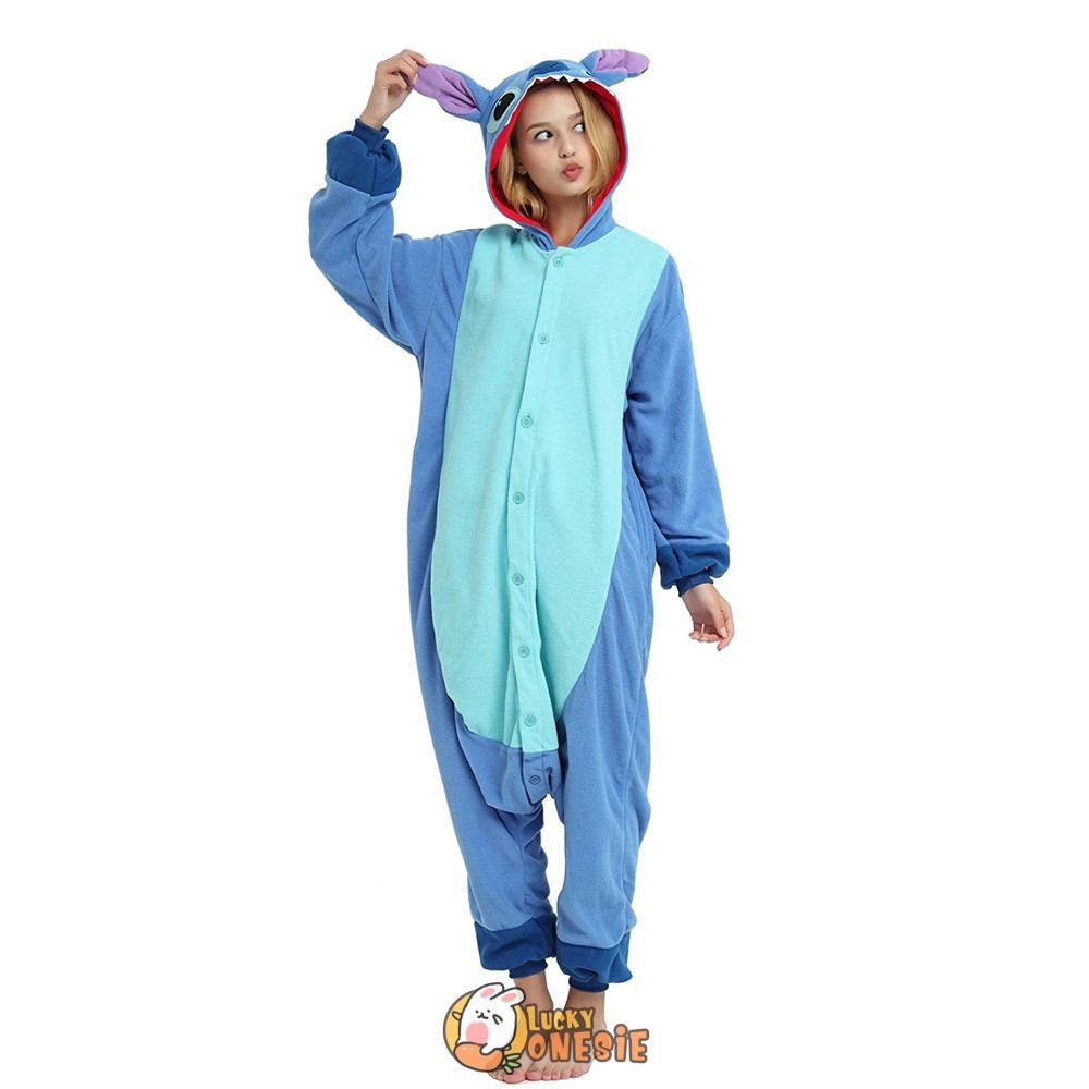 Lilo & Stitch Onesie Pajamas for Adult & Teens Animal Onesies ...