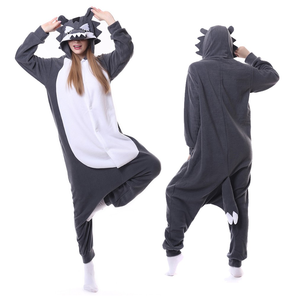 Wolf Onesie Pajamas Animal Onesies for Adult & Teens