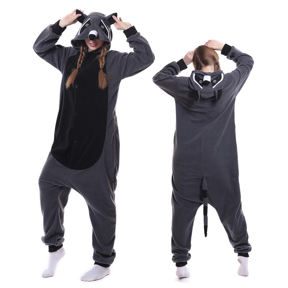 Raccoon Onesie Pajamas Animal Onesies for Adult & Teens