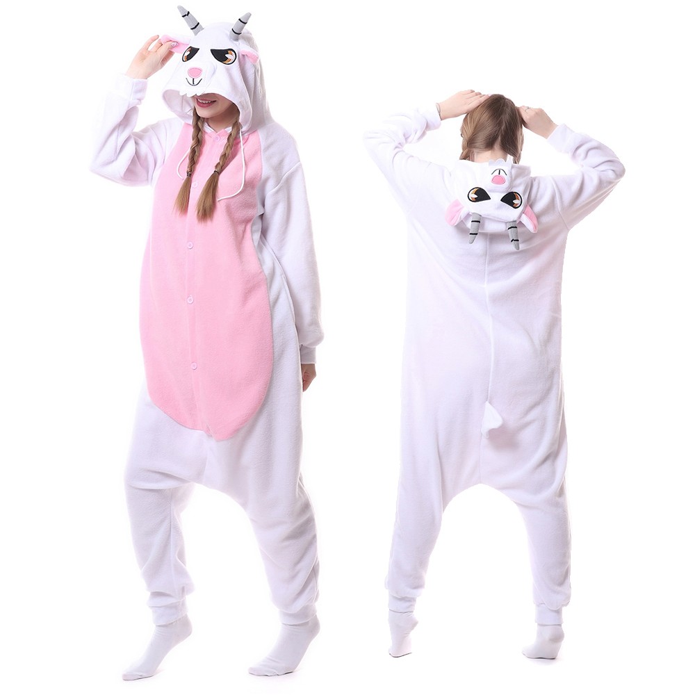 Goat Onesie Pajamas for Adult & Teens Animal Onesies