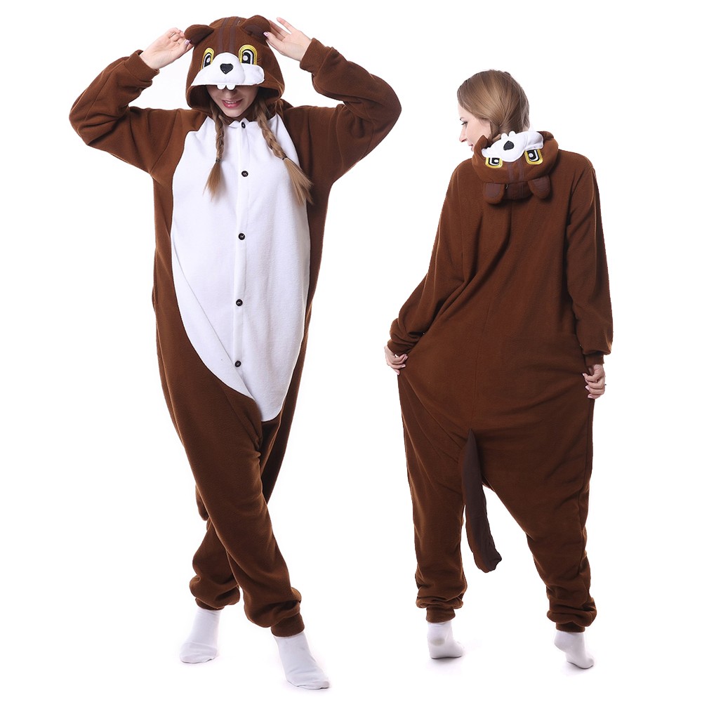 Squirrel Onesie Pajamas Animal Onesies for Adult & Teens