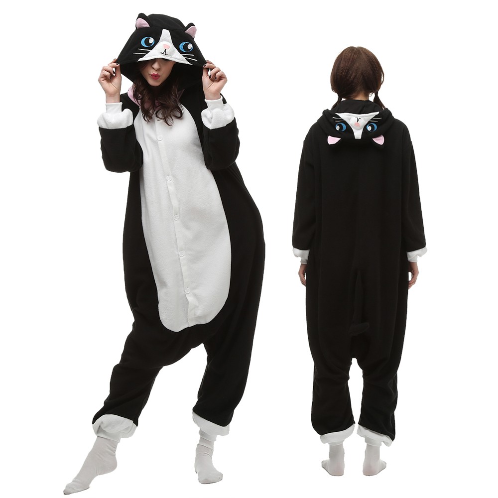 Cat Onesie Pajamas for Adult & Teens Animal Onesies