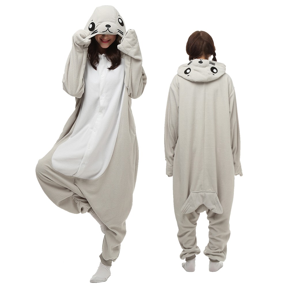 Seal Onesie Pajamas for Adult & Teens Animal Onesies