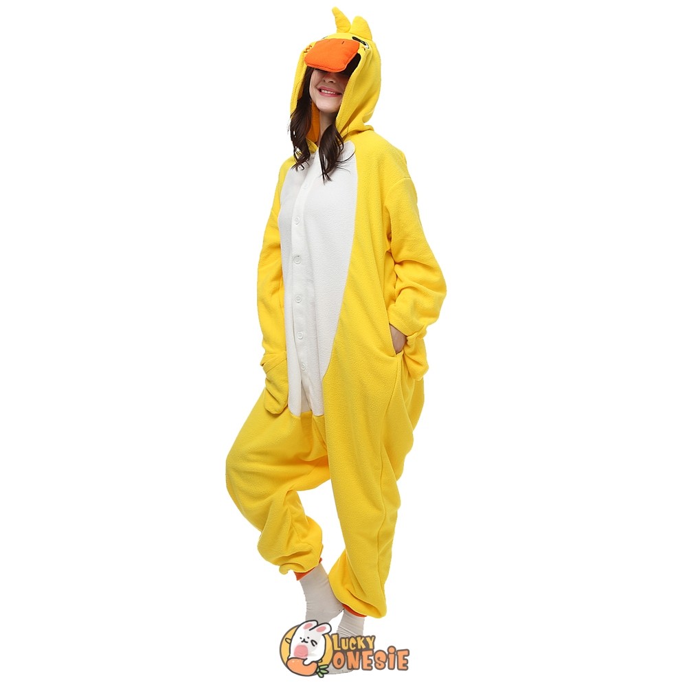 dressfan Animal Duck Onesie Duck Pajamas Duck Costume Cosplay Costumes One Piece Pajamas