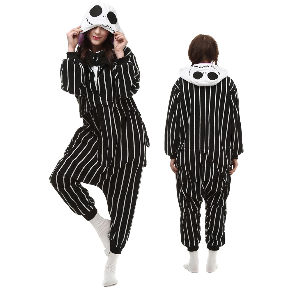 Jack Skellington Onesie Pajamas Animal Onesies for Adult & Teens