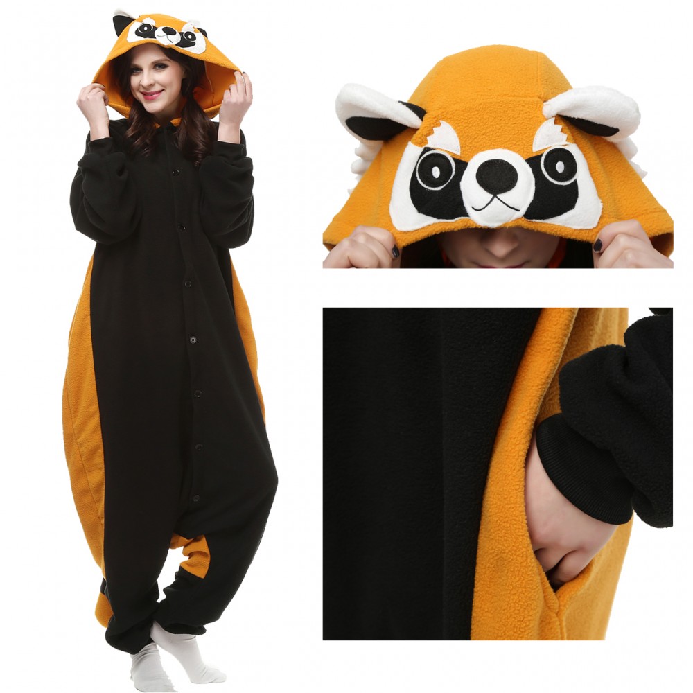 Red Panda Onesie Pajamas Animal Onesies for Adult & Teens