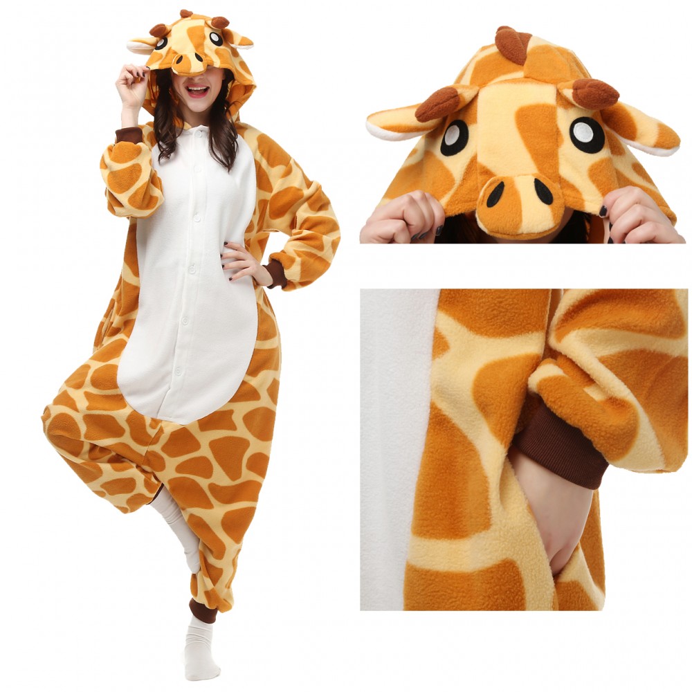 Giraffe Onesie Pajamas Animal Onesies for Adult & Teens