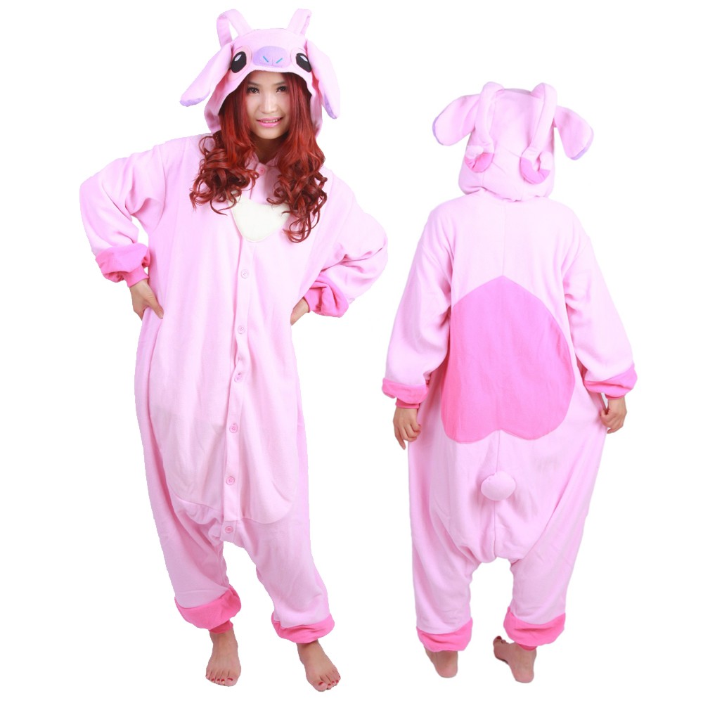 Pink Stitch Onesie Pajamas Animal Onesies for Adult & Teens