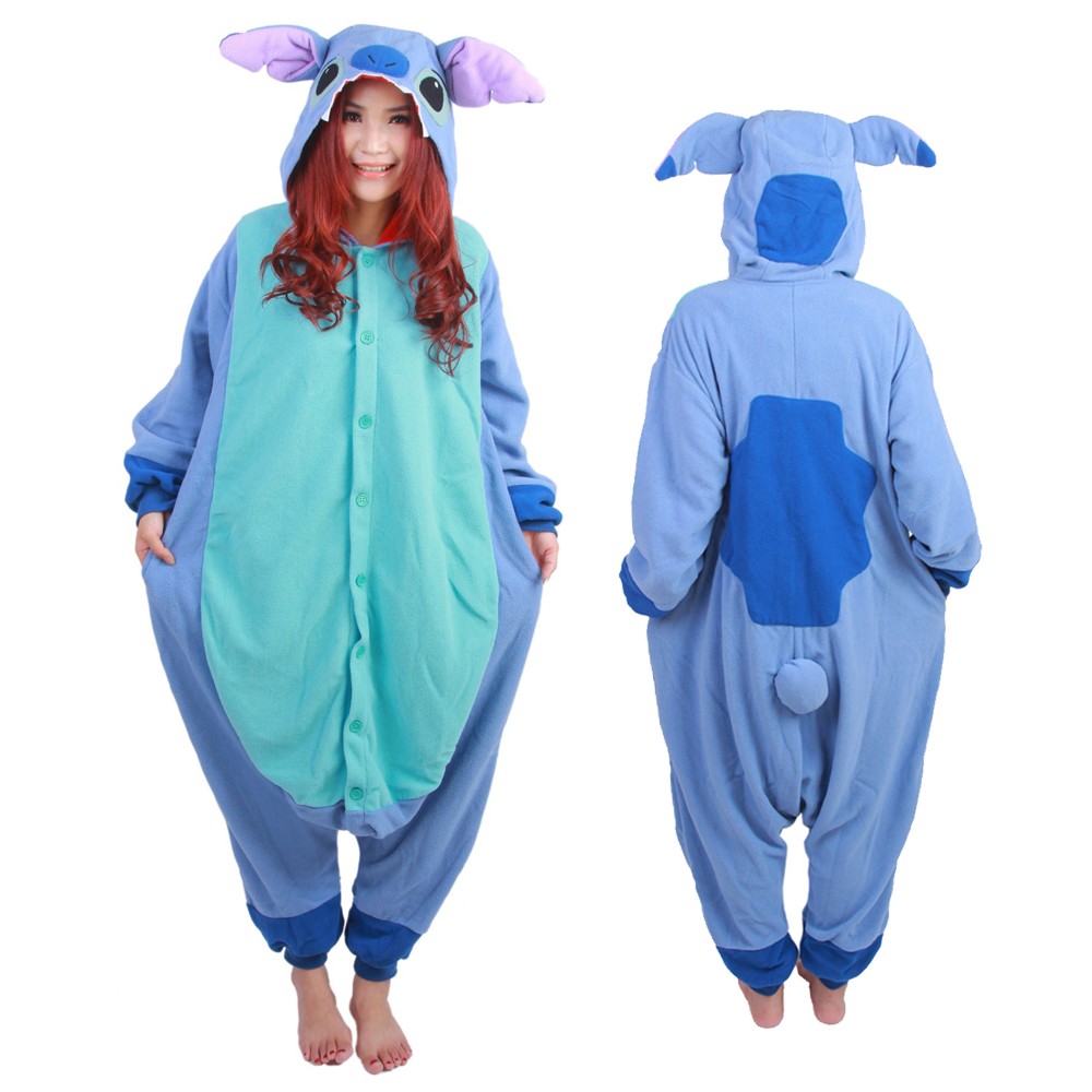Blue Stitch Onesie Pajamas Animal Onesies for Adult & Teens