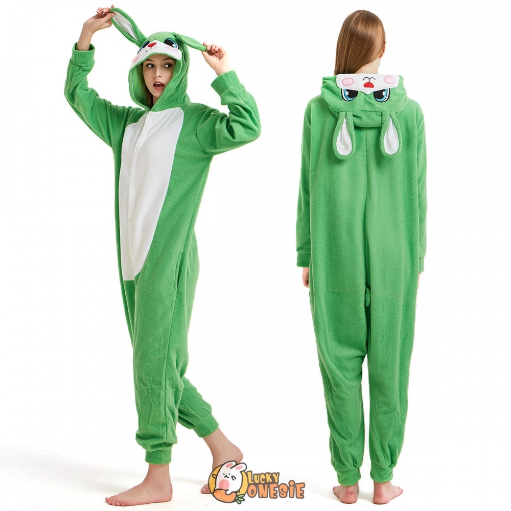 Bunny Onesie Pajamas Animal Onesies for Adult & Teens - Luckyonesie.com