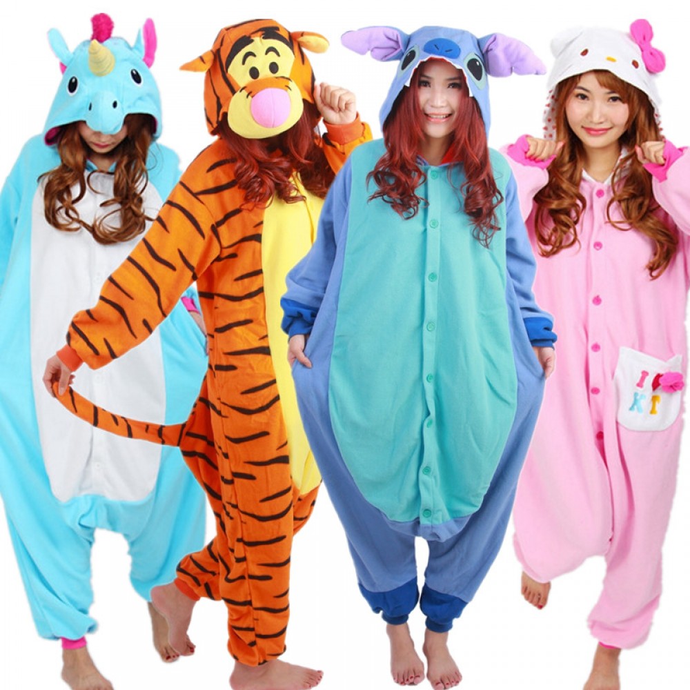 Animal Onesies Pajamas Costume Outfit for Adult & Teens Unisex Bar Crawl