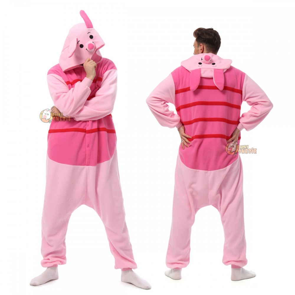 Piglet Onesie For Adults Halloween Costumes With Plus Size