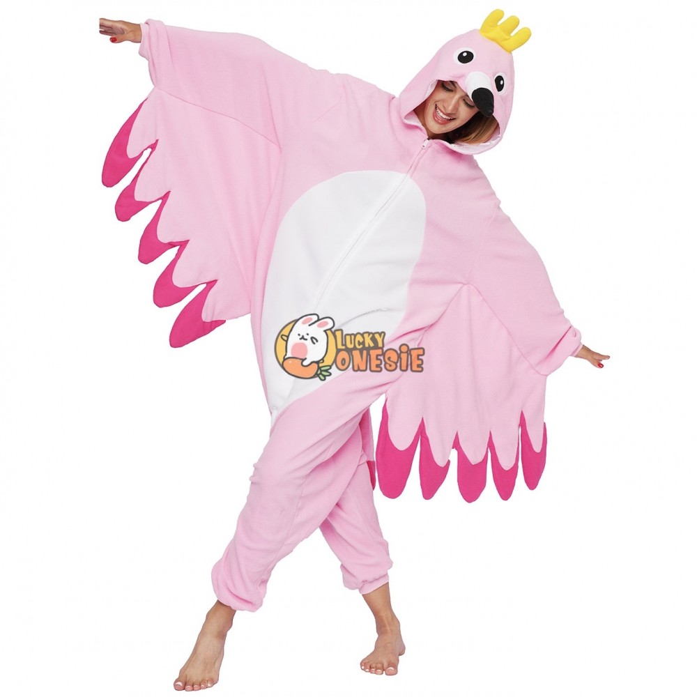 Flamingo Onesie Pajamas for Adults Easy Cute Halloween Costumes