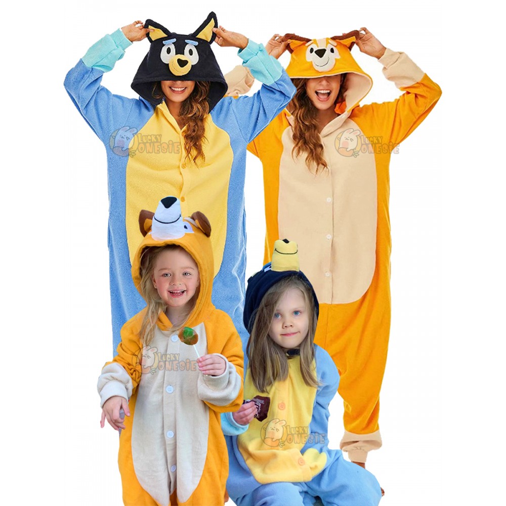Easy Cute Family Halloween Costumes Ideas Animal Onesies for Adults Kids