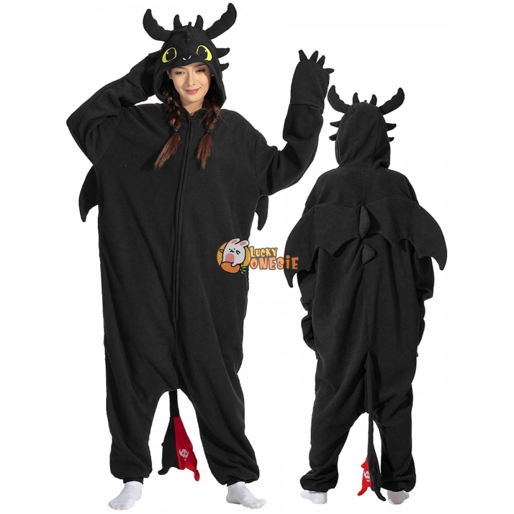 Toothless Halloween Costume for Adults Onesie Pajamas Cute