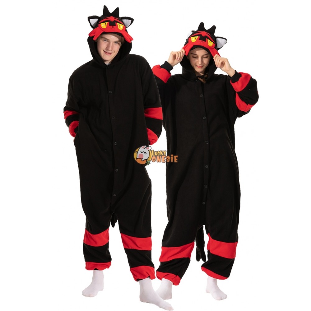 Litten Halloween Costume for Adults Group Couples Friends Onesie Pajamas