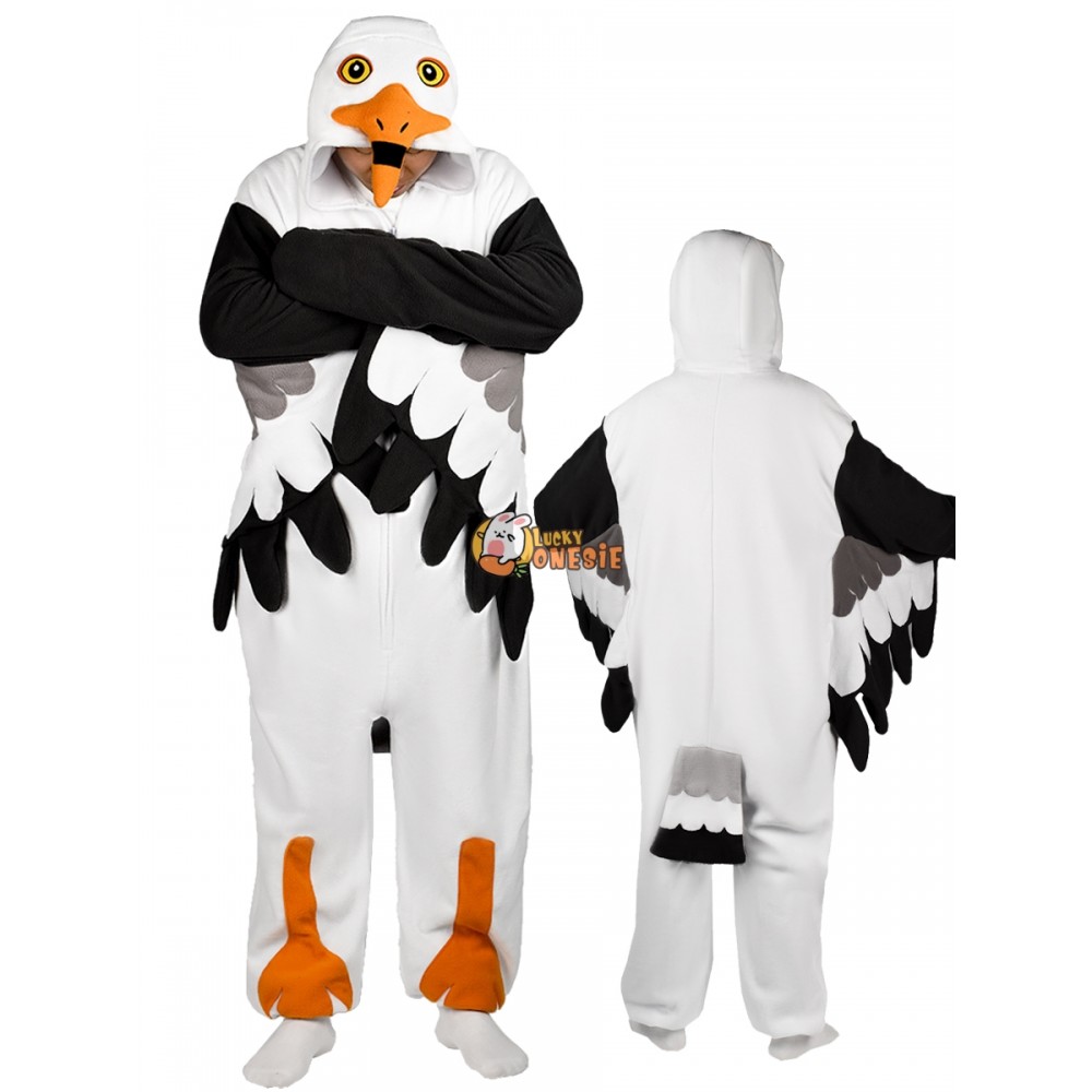 Seagull Onesie for Adult Animal Onesies Cute Easy Halloween Costume