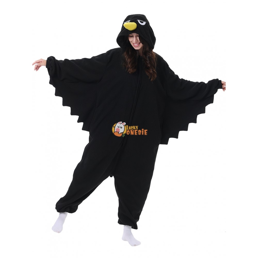 Crow Animal Onesies Halloween Costume