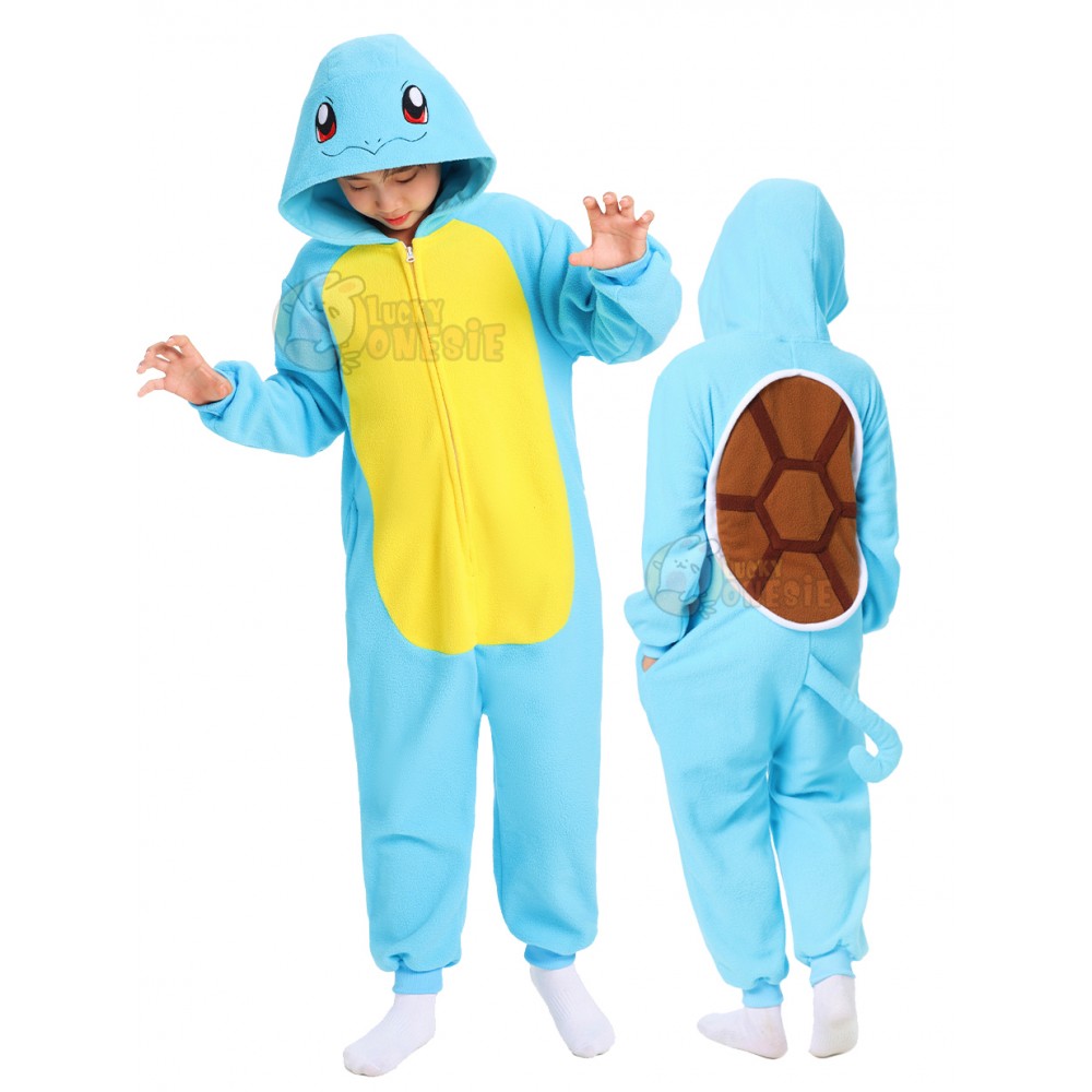 Squirtle Squad Halloween Costume for Kids Cosplay Onesie