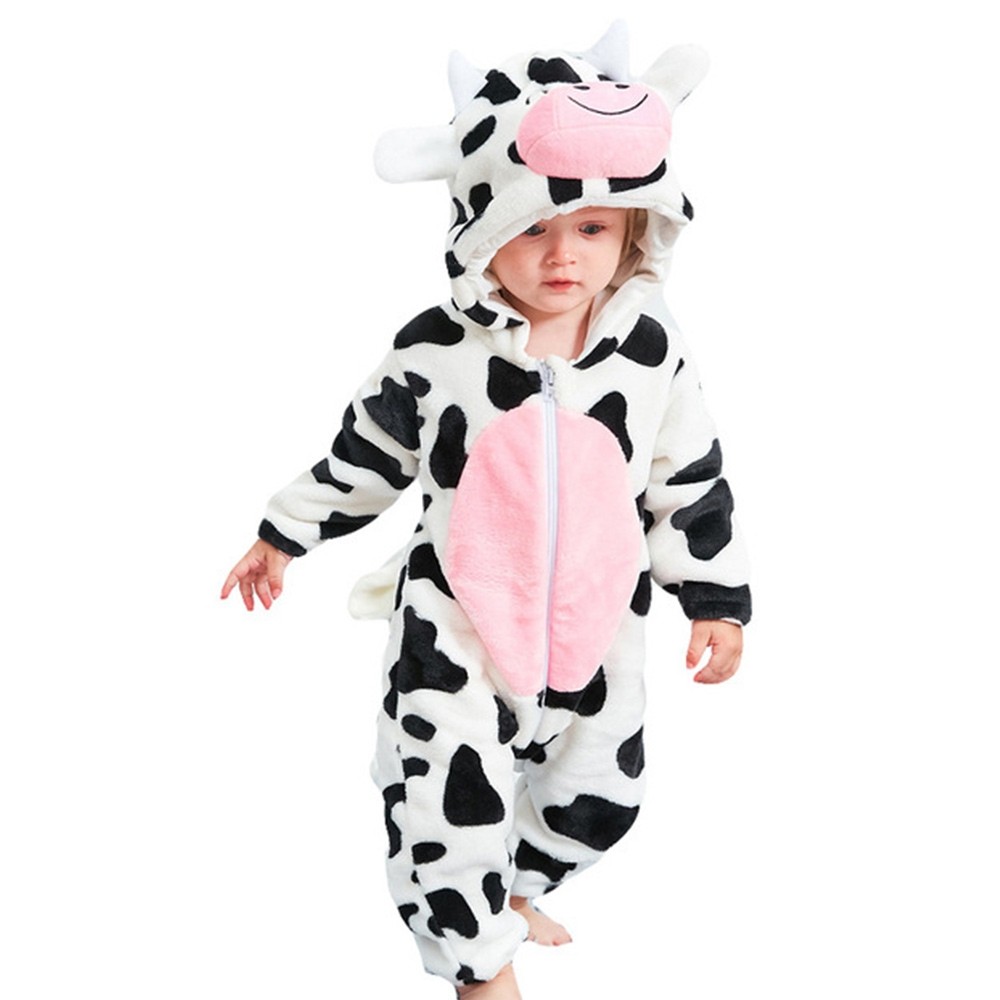 Newborn Cow Onesie Baby Halloween Costume Infant