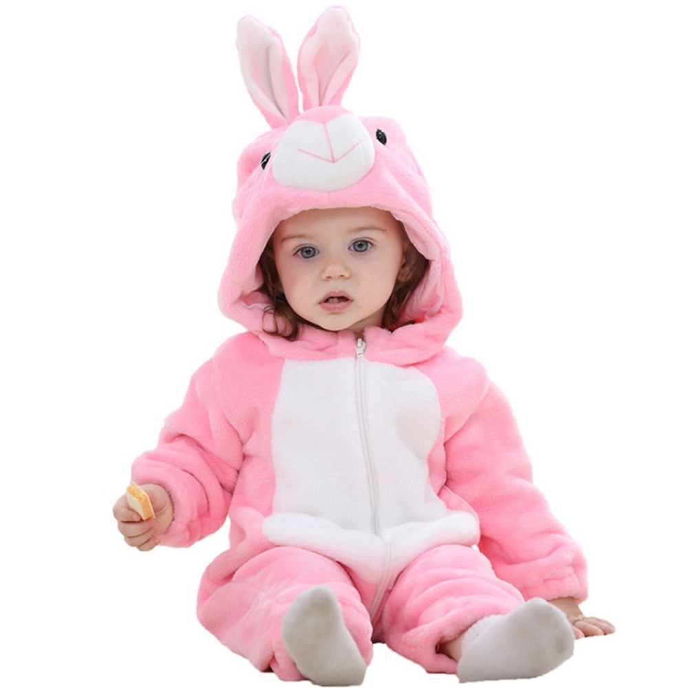 Pink Bunny Onesie Baby Nweborn Halloween Rabbit Costume Outfit