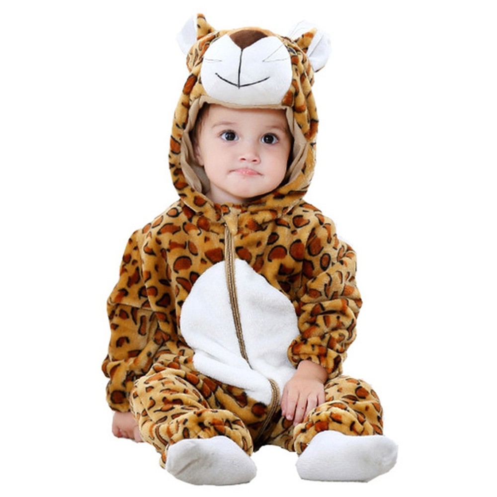 Baby Leopard Halloween Costumes Newborn Onesie