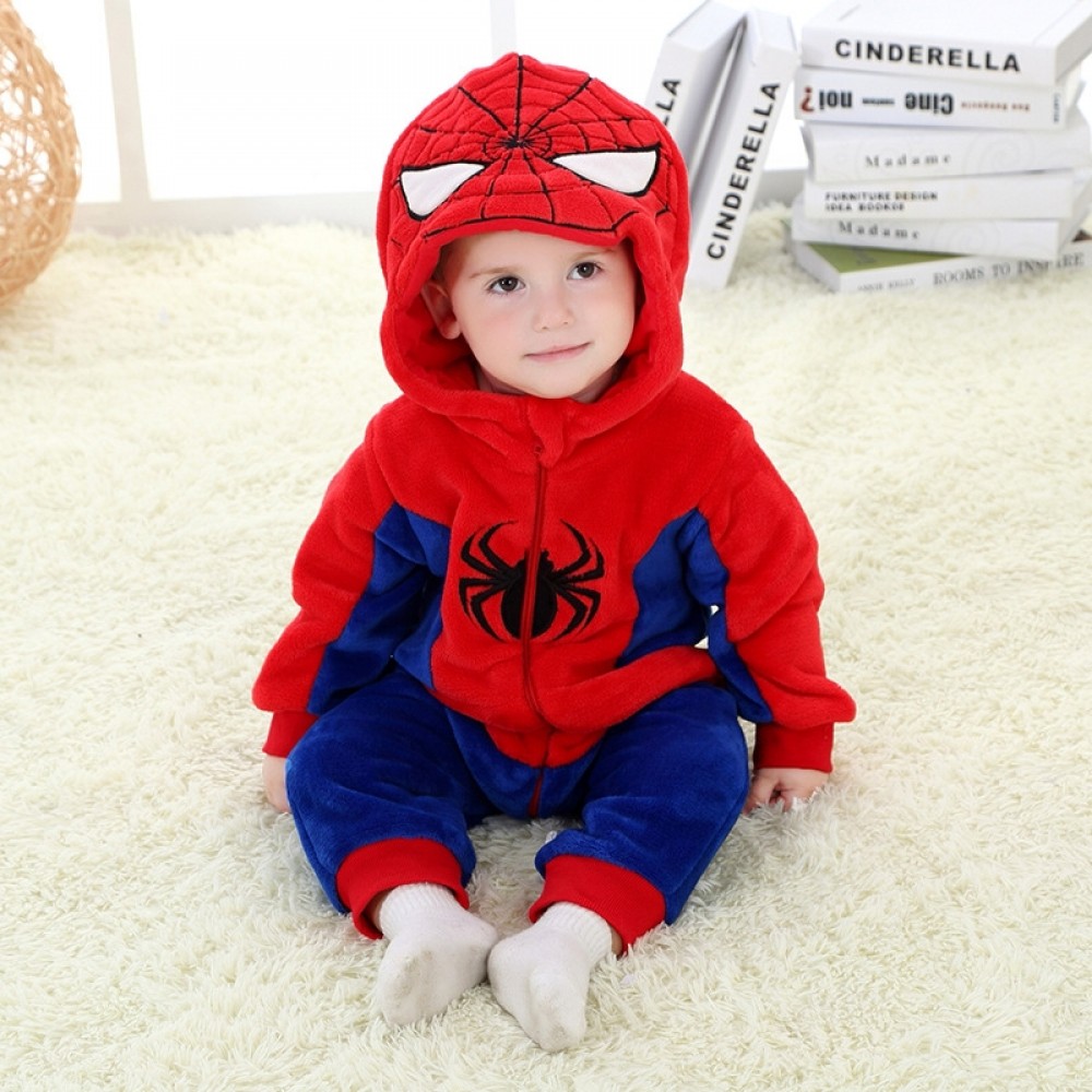 Infant Spider Man Costume Newborn Halloween Onesie Pajamas