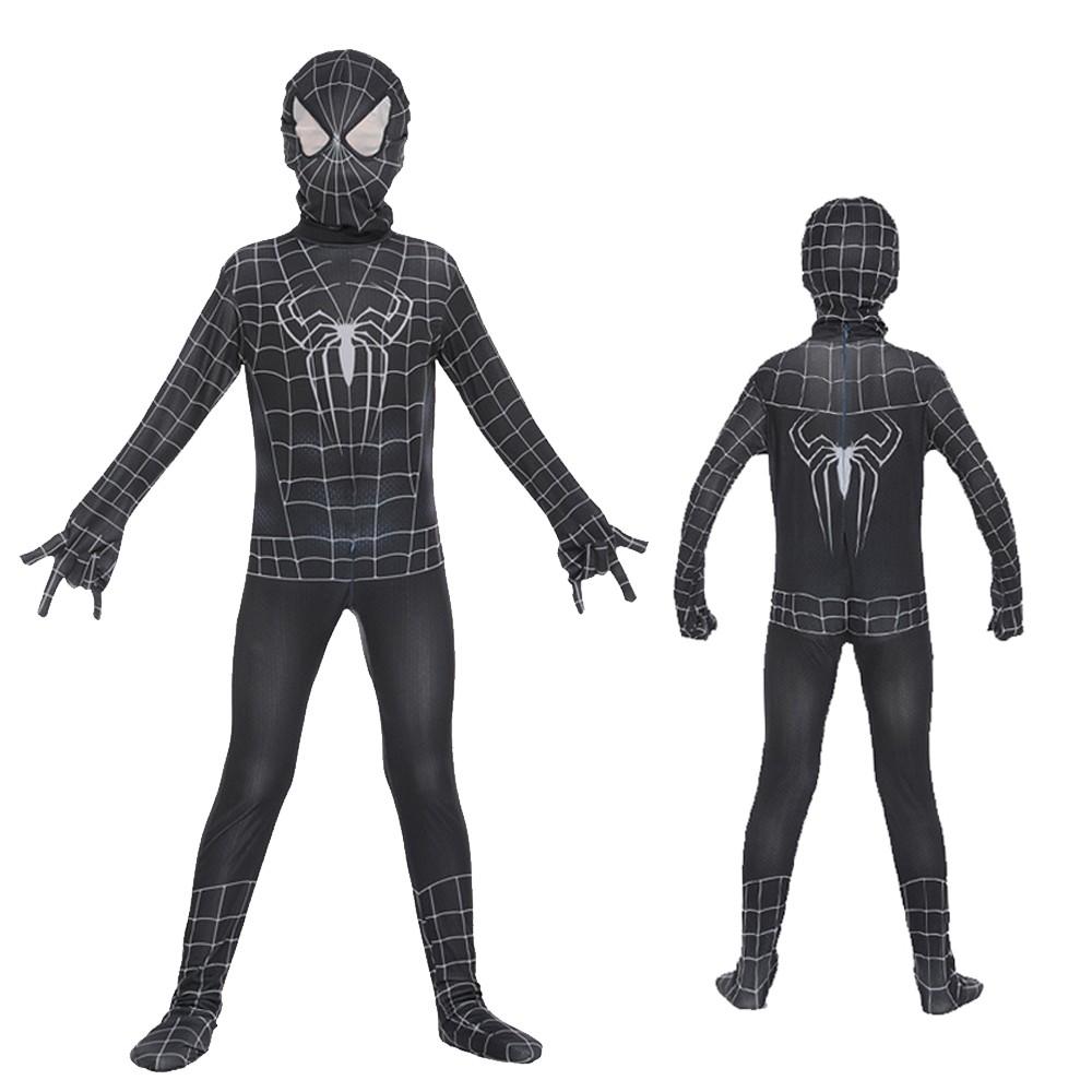 Toddler Spiderman Black Suit Venom Spiderman Black Costume for Boys & Grils