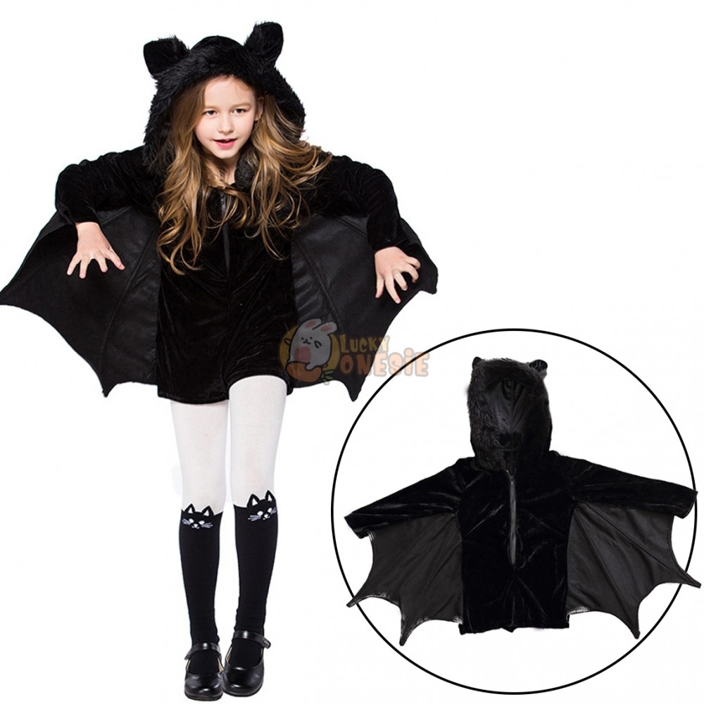 Vampire Bat Costume for Kids & Adults Halloween Easy Costumes Outfit