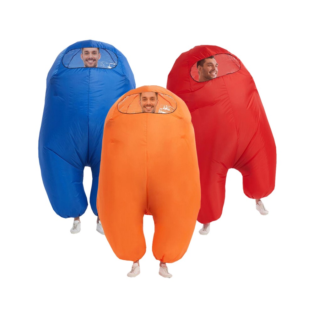 Among Us Blow up Costume for Adult Crewmate Halloween Inflatable Costumes 