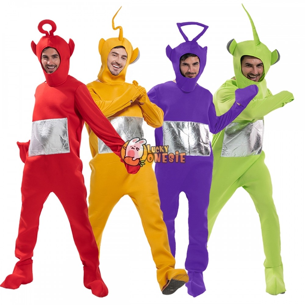 Teletubbies Costume for Adults Tinky Winky Po Lala Dipsy Halloween Group Cosplay